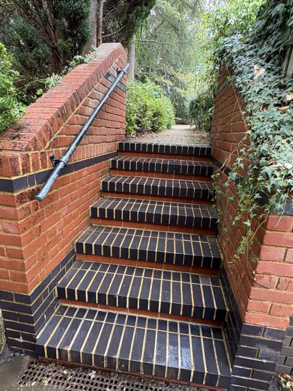 car park stairs freshly cleaned