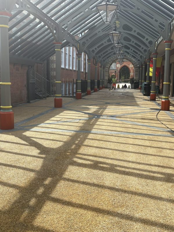 commercial paving just cleaned
